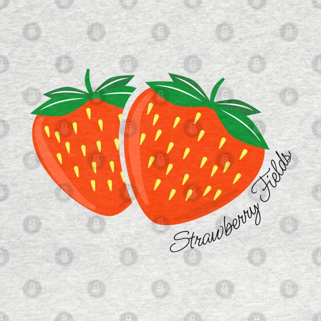Strawberry Fields: Juicy Strawberries Illustration by thejamestaylor